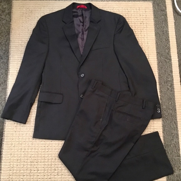 alfani navy blue suit